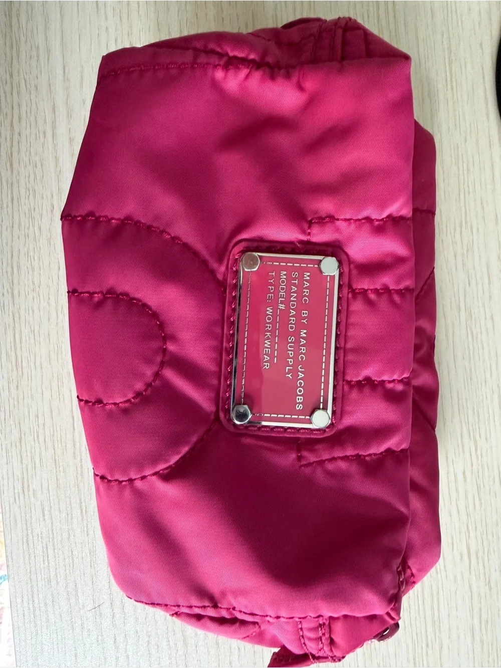 Marc by Marc Jacobs Fuchsia Quilted Cosmetic Case